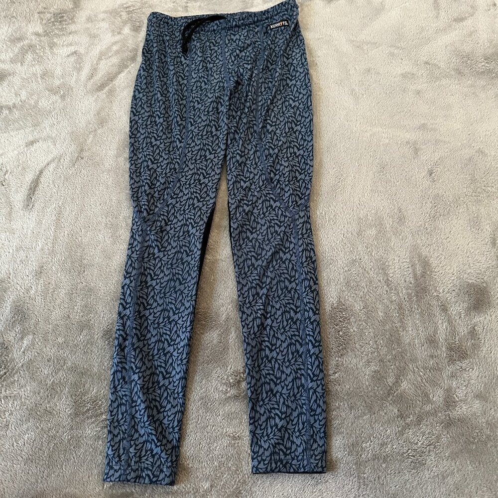 Kerrits Youth Girls XL Equestrian Pants Leggings Tights Blue Riding Horses